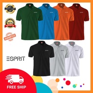 ESPIRIT Collar T-Shirt Men &Women 100% DRY-FIT(Microfibres); Baju ESPIRIT Lelaki & Perempuan Quick D