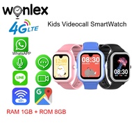 Wonlex Newest Kids AMOLED GPS Smart Watch Android 8.1 Support Voice Chat Video Call Big Screen 4G Smart Watch For Children WhatsAPP
