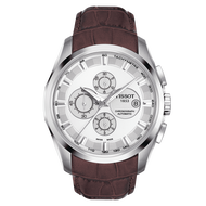 Tissot Couturier ทิสโซต์ คูทูเรียร์ ออโตเมติก โครโนกราฟ ออโต้ สีขาว เงิน น้ำตาล T0356271603100 นาฬิกาผู้ชาย