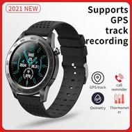 Smartwatch สมาร์ทวอทช์ 2021 Smart Watch Men Pedometer Watches BP GPS Fitness Tracker Full Touch Sport Bracelet Woman Temperature Smartwatch Android IOSSmartwatch สมาร์ทวอทช์ Red