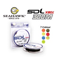 SEAHAWK SOL 8X Braided Line X8 Line 300M Ultra Sensitive Smooth Thin  Strong PE Multifilament Durabl