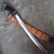 (COD) Golok Sembelih Serbaguna Asli Galonggong Mangonjaya Panjang bilah 40 cm Gagang asli tanduk Ker