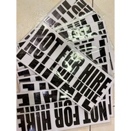 L300 Sticker 2 not for hire 1 private