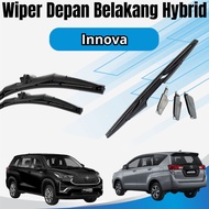 Innova 24 16 Inch Hybrid Front Wiper + Premium Rear Wiper | Quiet, Durable,