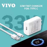 COD &amp; FREE SHIPPIING Type C charger Vivo 33W Original Quick Fast Charger 11v/3A Fast Charging usb cable Adapter for type c