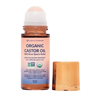 QUEENOFTHETHRONES®OrganicGoldenCastorOilRoll-OnwithRoseQuartz|100%Purefor,Brows&LashesandlessessCast