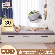 Funylife [FREE Bed Sheet ]KNITTED Three Fold High Grade Rebond 4 Size Mattress High Feel Foam Tri-Fo