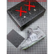 【Hot sale】air Jordan 4 retro kaks gray basketball shoes