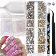 5600PCS Tiny Nail Gems & 2500PCS Nail Rhinestones Kit, Glass Tooth Gems & Nail Jewels, Rhinestones f
