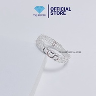 NHẪN KIM TIỀN BẠC TA PHAY BẠC ĐẸP HÀNG DẦY DẶN -Nhẫn nữ THJ