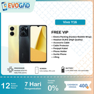 Vivo Y16 3/64GB dan 4/32GB | 4/64GB Funtouch OS 12 Garansi Resmi Vivo Indonesia