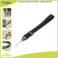 HP GANTUNGAN Ringke Hand Strap Lettering Black 2 Mobile Phone Lanyard
