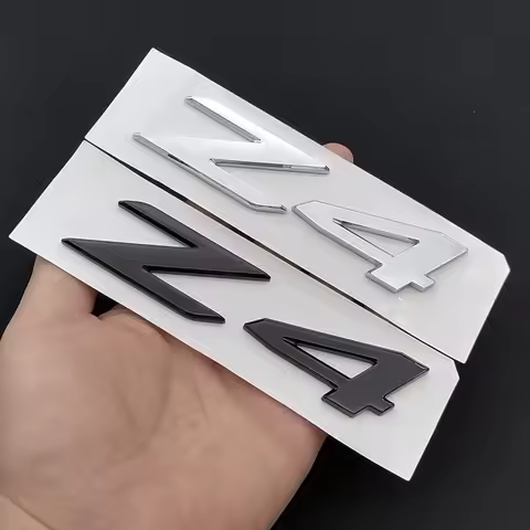 3D ABS Chrome Black Logo Z4 Emblem Letters Badge Car Rear Trunk Sticker For Z4 SDrive 25i M40i E85 E