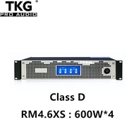 TKG RM4.6XS 600watt 600W 4 channel d class amp 2U karaoke  KTV STAGE sound power amplifier