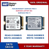 Western Digital WD SN740 SN530 M.2 2230 SSD 1TB 2TB 512GB NVMe PCIe Gen4 x4 for Microsoft Surface Pro X Surface Laptop 3