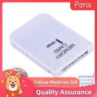 superparis-my Memory Card Portable 1MB Stick for PS1 Compatible with Any One Games White [Video Game