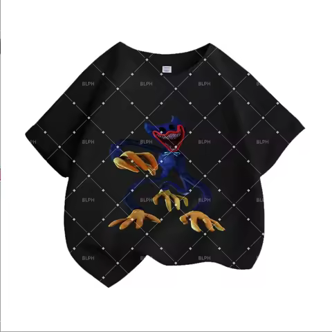 Adorable Poppy Playtime Inspired Kids T-Shirt, Fun Cartoon Design for Zara Kids Lovers, Colorful and