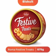 Biskuit Roma Festive Treats 675 gr terlaris / Roma Biskuit Festive 
