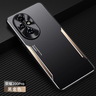 เคส Honor 200 Pro สำหรับ Honor 200 Pro【อลูมิเนียมอัลลอยด้าน + TPU + PC เคสโทรศัพท์ กันกระแทก 】