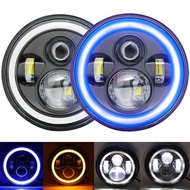 LED Headlight High 7 Inch LED Headlight DRL Halo Round Headlight For Jeep Wrangler JK TJ LJ CJ With