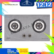 Livinox 2 Burner Built-In Sintered Stone Gas Cooler Hob LGH-438G 2B-SL (Grey)