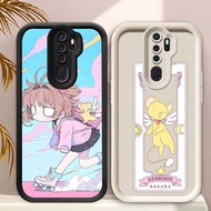 C-10 anime sakura Black White Casing for OPPO A5 Reno 2F F11 A9 2Z 2020 Pro