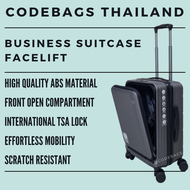 CODEBAGS กระเป๋าเดินทาง รุ่น ANTI90 เปิดหน้า facelift กระเป๋าล้อลาก 20นิ้ว 25นิ้ว 29นิ้ว  tsa lock ซิปกันเจาะ ขยายได้ ทน จุ เบา กันรอย กันกระแทก 4ล้อ