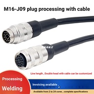 Aviation Plug Socket Processing Welding with Wire J09/C09 M16 4 5 6 7 8 12 Cores 24 Imitation Afino