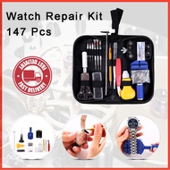 147pcs Watch Repair Tools Watch Opener Remover Spring Bar Repair Pry Screwdriver Clock Watch Repair Tool Kit Watchmaker Tools Parts