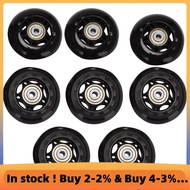 8 Pack Inline Skate Wheels, Indoor/Outdoor Roller Skate Wheels, Replacement Wheels with Bearing 64mm