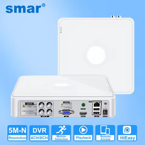 Smar 4CH /8CH CCTV DVR H.265 5M-N AHD DVR Digital Video Recorder for AHD TVI CVI CVBS Analog Camera 