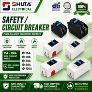 Safety Breaker w aircon socket & cover Plug in Ciurcuit Breaker Bolt on 15A 20A 30A 60A 100A Circuit