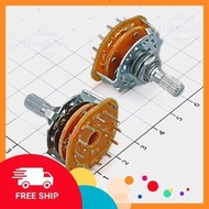 [2 Pieces]- RS25 4P3T Rotary Switch, 4-Pole 3-Position Choice