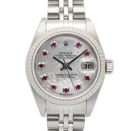 【二手】ROLEXDatejust 10P 紅寶石 F 字頭 79174NGR 白金錶殼 K18WG（白K金）不鏽鋼 Datejust 10P 紅寶石 F 字頭