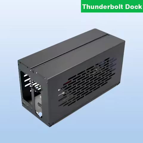 Case for TH3P4G3 Thunderbolt-compatible GPU Dock Metal Frame + Acrylic Side Plate Compatible for ATX