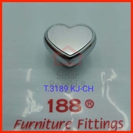 STM_08 Tarikan 3189 KJ Laci Bentuk Hati Heart Love Handle Knob Lemari