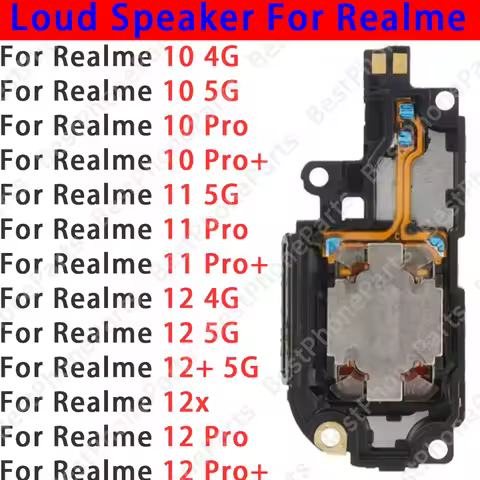 For Realme 10 11 12 12+ 12X Pro Pro+ Plus 4G 5G Bottom Loudspeaker External Speaker Sound Module Boa