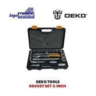 Deko Socket Set 1⁄2 Inch - Socket Wrench Set 10 – 32 mm