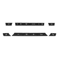 (ADRI) 12pcs Button Key Caps A/C Heater Switch Kit Panel for F07 GT/F10/F11 F01/F02