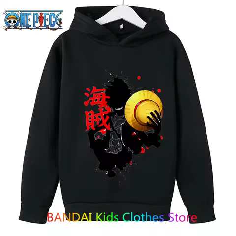 Anime Luffy One Pieces Hoodie Kids Naruto Sweatshirt Kids Coat Baby Boys Girls Clothing Sudaderas Pu