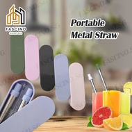 【SG】Portable Metal Straw Reusable Straw Travel Telescopic Straw Stainless Steel Drinking Straw Collapsible Straw