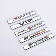 Personality3D 3D Side Sticker Trunk Sticker Letter Fender Sticker Car Metal Sticker Body Modificatio