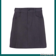 Eyouth 20147  Women Minimalist Front Slit A-Line Skirt