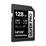 Lexar SILVER PRO UHS-II U3 V60 SDXC (เอสดีการ์ด) Full-HD 3D 4K RW280/130MB/s เมมโมรี่การ์ด