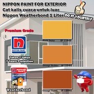 Nippon Paint Weatherbond Exterior collection 1 Liter Field Daisy 1184D / Orange Bedder 1198D / Orang