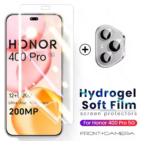2To1 Soft Hydrogel Film Screen Protector For Honor 400 Pro 5G Case Camera Glass On Honor400 Honar Ho