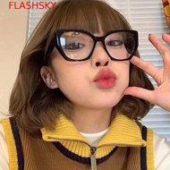 FLASHSKY Butterfly Shaped Eyewear, Hip-hop Retro Color Frame Reading Glasses, 4 Color Elastic Exagge