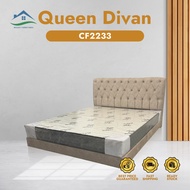(Free Install)Woody Furniture: Chesterfireld Queen Size Divan Bed Frame Bed Base Katil Queen Furnitu