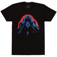 The Weeknd Starboy Album Cover Adult T-Shirt - Black (X-Large) The Weeknd Starboy Album Cover Adult 