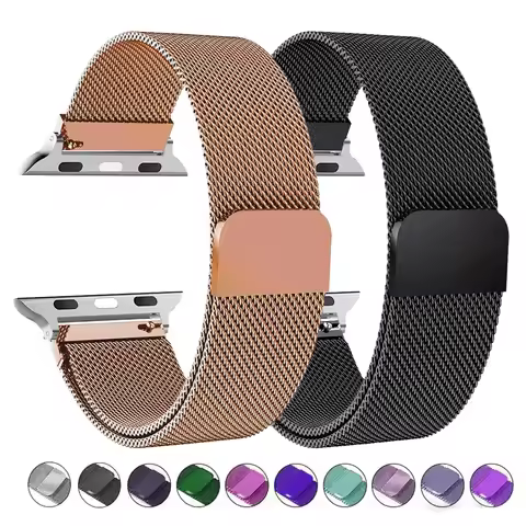 milanese Loop Band for apple watch Ultra 49mm Strap 45mm 44mm 41mm 40mm Metal Wristband bracelet iwa